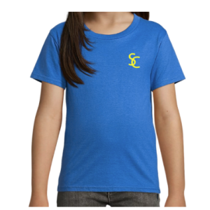 T-SHIRT COTON SC BLEU ROYAL