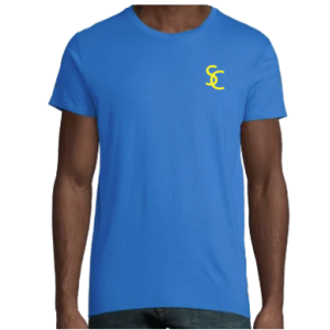 T-SHIRT ADULTE COTON SC BLEU ROYAL