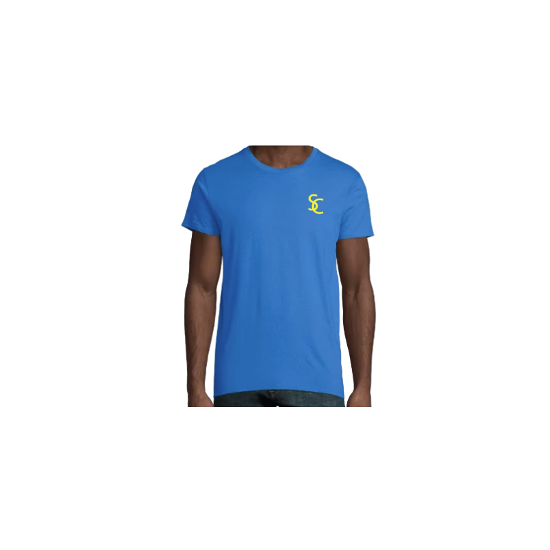 T-SHIRT ADULTE COTON SC BLEU ROYAL