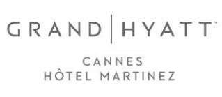 GRANDHYATT - Cannes Hotel Martinez