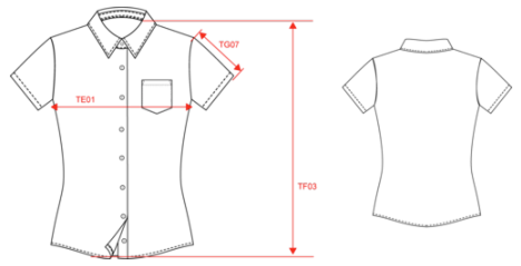 Chemise manches courtes femme